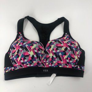 VSX Incredible Printed Zip Front Sports Bra - 34C